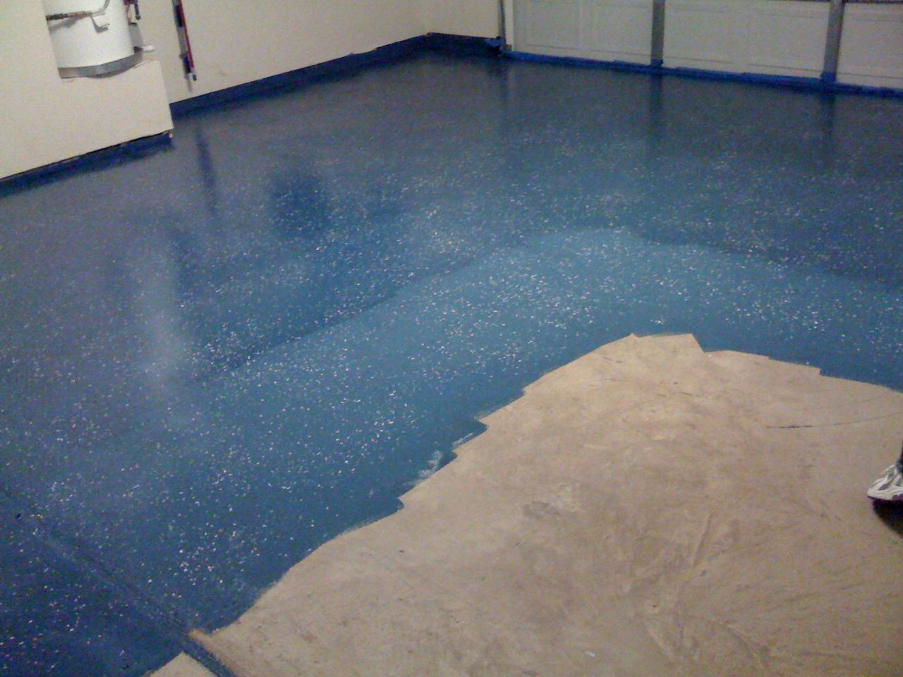 Крашеный бетонный пол